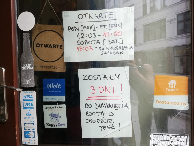 Zamyka się kolejna restauracja w centrum Wrocławia. 