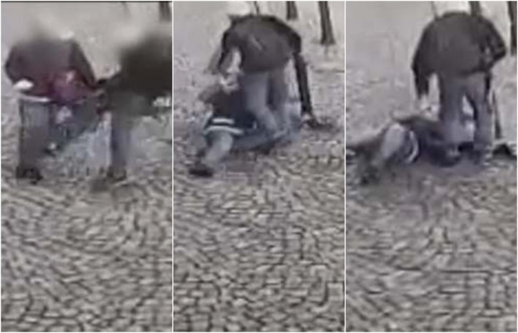 Wrocław: Szaleniec skopał na ulicy starszą panią. Potem schował się w pawlaczu, Komenda Miejska Policji we Wrocławiu