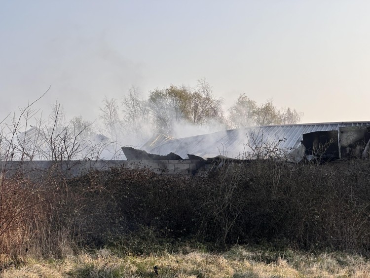 Duży pożar we Wrocławiu. Spłonął warsztat samochodowy i ciężarówki, Jakub Jurek