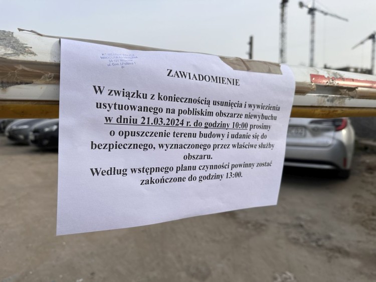 Wrocław: Ogromna bomba lotnicza na Popowicach. Mogła zmieść wszystko w promieniu 1,5 km, Jakub Jurek
