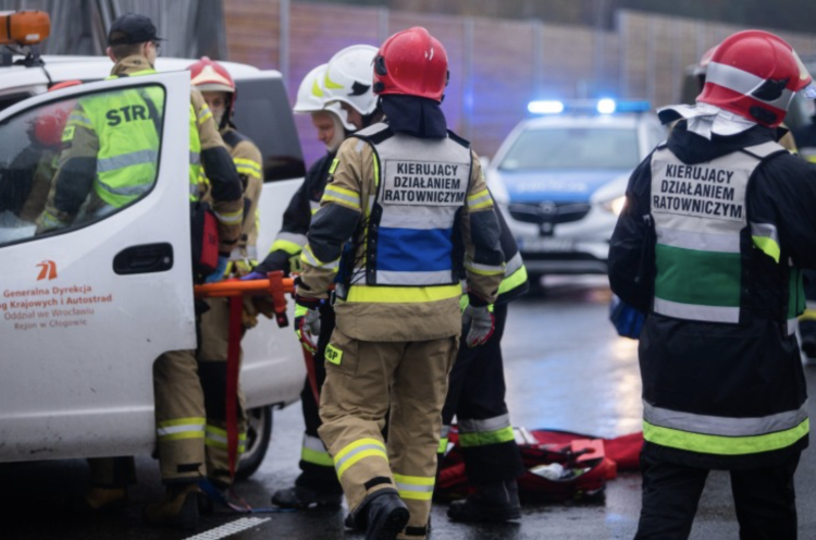 Śmiertelny wypadek pod Wrocławiem. Nie żyje kierowca ciężarówki, archiwum