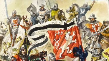 Grunwald 1410. Bohaterowie bitwy – szkice Bodesa w Panoramie Racławickiej