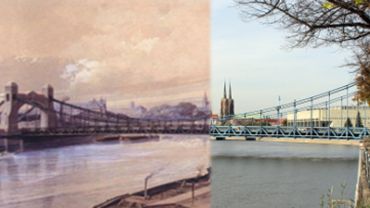 Wrocław dawniej i dziś: most Grunwaldzki