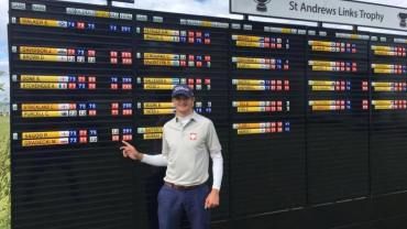Znakomity wynik Mateusza Gradeckiego w golfowym St Andrews Links Trophy