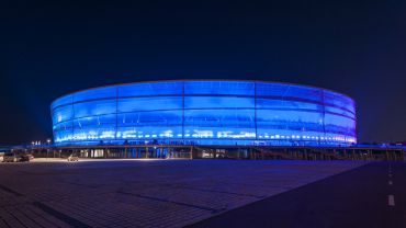 Stadion Wrocław wieczorem zaświeci na niebiesko. Zobacz, dlaczego?