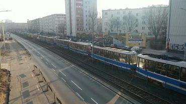 Awaria tramwaju na Grabiszyńskiej