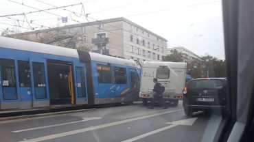 Dwie kolizje zablokowały ruch tramwajów w mieście