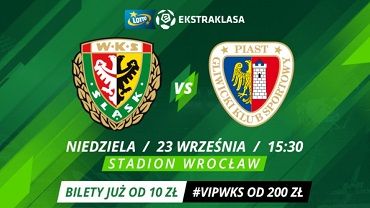 Trwa sprzedaż biletów na mecz Śląska Wrocław z Piastem Gliwice
