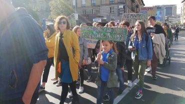 Wrocławska młodzież wyszła na ulice. Protestowali dla klimatu [ZDJĘCIA]