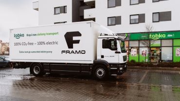 Po Wrocławiu jeździ największa elektryczna ciężarówka. To Framo e-truck