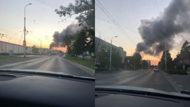 Śmiertelny pożar na Przedmieściu Oławskim. Dym był widoczny z daleka [ZDJĘCIA]