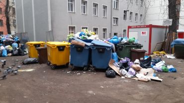 Wrocław: Podwórko zamieniło się w śmietnisko! Od dwóch tygodni nie opróżniali tu kubłów [ZDJĘCIA]
