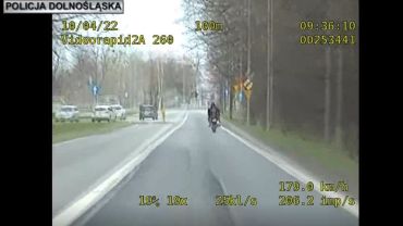 Wrocław: Naćpany motocyklista i 175 km/h w środku miasta [FILM]