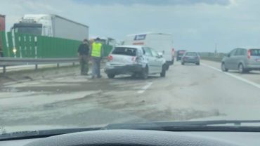 Groźny wypadek i wielki korek na autostradzie A4 pod Wrocławiem