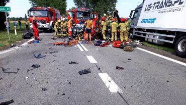 Śmiertelny wypadek na drodze Wrocław - Kudowa. DK8 zablokowana na wiele godzin