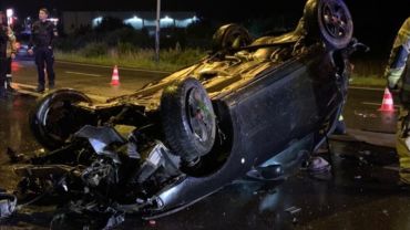 Tragedia na drodze: Jedna osoba zmarła, druga walczy o życie. Byli pijani