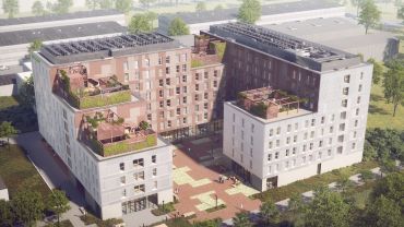 Wrocław: Przy ulicy Fabrycznej powstaje nowy budynek. Co tam będzie? [WIZUALIZACJE]