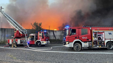 Wielki pożar na Dolnym Śląsku. Paliły się odpady w Zakładzie Produkcji Paliw Alternatywnych