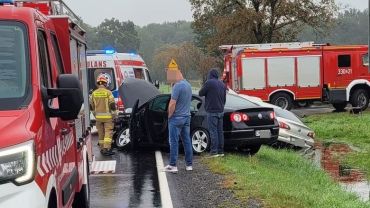 Groźny wypadek na drodze Wrocław - Świdnica. Wjazd do miasta zakorkowany