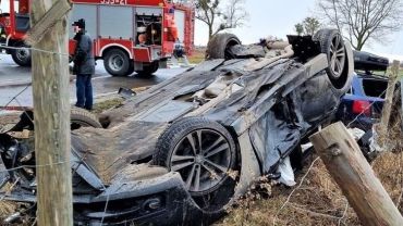 Jedna osoba zabita, cztery ciężko ranne w wypadku pod Wrocławiem