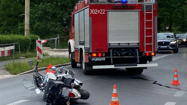 Wrocław: motocyklista potrącony na Różance