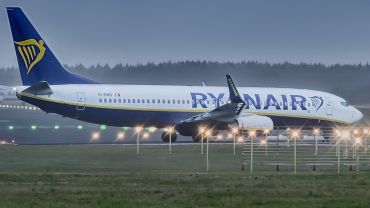 Samolot Ryanair miał kłopoty z lądowaniem we Wrocławiu
