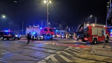 Wrocław: Wypadek przy placu Jana Pawła II. Są utrudnienia w ruchu