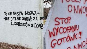Wojna i teorie spiskowe. Wandale malują nowe hasła na blokach i murach we Wrocławiu