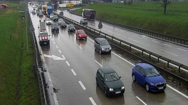 Tiry zablokowały autostradę A4. Ogromny korek do Wrocławia
