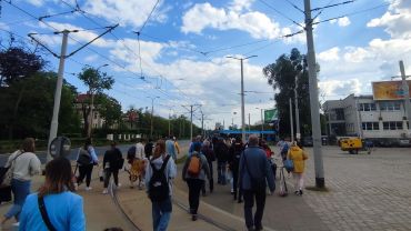Wrocław: Wykolejenie tramwaju przy zajezdni Borek