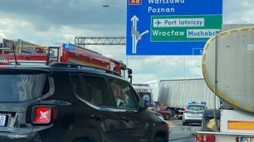 Wypadek na autostradzie A4 pod Wrocławiem. Trasa była zablokowana
