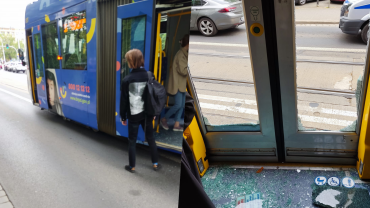Wrocław: Zderzenie tramwajów na Podwalu. Wybita szyba i ranna pasażerka