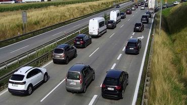 Wrocław: Znów ogromny korek na autostradzie A4 po zwykłej kolizji