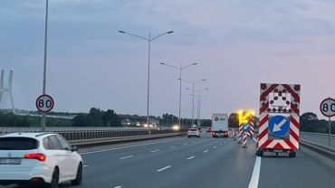 Wrocław: autostradą A4 i AOW pojedziemy maksymalnie 80 km/h