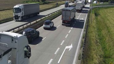 Wrocław: Kilkanaście kilometrów korka na autostradzie A4. Zepsuła się ciężarówka