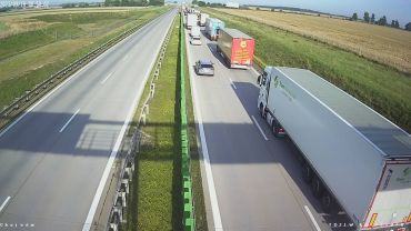 Autostrada A4: Duży korek na trasie z Wrocławia po wypadku trzech aut i tira