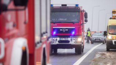 Pożar naczepy na A4. Autostrada do Wrocławia zablokowana