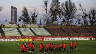 Piłkarska reprezentacja Polski trenowała na stadionie przy Oporowskiej