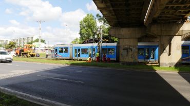 Wykolejenie tramwaju na Legnickiej