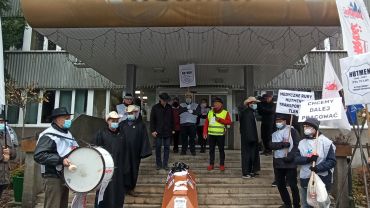 Protest pracowników Hutmenu