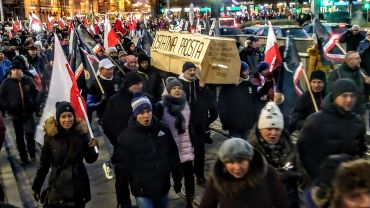 Antyszczepionkowy protest Wolnych Polaków