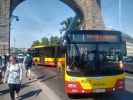 Wrocław: Co się stało z tym autobusem? Niecodzienna sytuacja na moście Grunwaldzkim