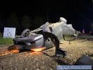 Wrocław: Śmiertelny wypadek na Lotniczej. Honda dachowała na torowisko