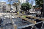 Na placu Nowy Targ powstaje gigantyczna metalowa konstrukcja. Co to będzie? [ZDJĘCIA], 