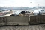 Stłuczka podczas driftingu na Stadionie Wrocław. Drogie auta zniszczone [ZDJĘCIA], 