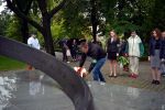 Narodowcy i patrioci pod pomnikiem rotmistrza Pileckiego: „To nie była reprezentatywna grupa wrocławian” [ZDJĘCIA], 