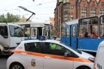 Zderzenie tramwajów w centrum Wrocławia. Są ranni [ZDJĘCIA], 
