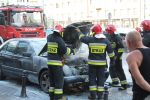 Pożar samochodu w centrum Wrocławia [ZDJĘCIA], 