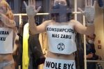 Black Friday. Protest bez ubrań przeciwko kapitalizmowi [ZDJĘCIA, WIDEO], Aleksander Hutyra