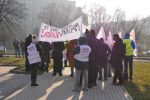 Wrocław: manifestacja przed Kauflandem. Pracownicy żądają podwyżek [ZDJĘCIA], 